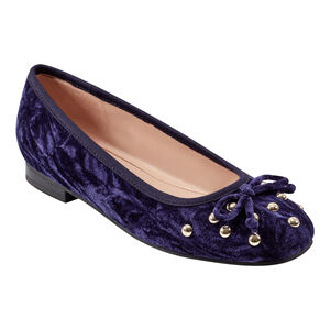 Marc Fisher Women's TEMPTS Ballet Flat, Purple Velvet Size 9